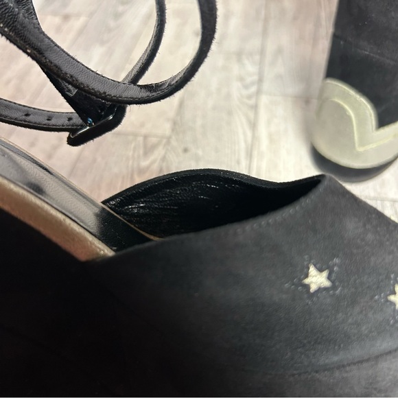Hermes Tournis wedge sandals black celestial witch Halloween size 38 RARE - Picture 13 of 16